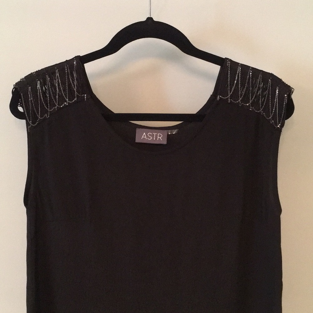 Black Dress, size Small, Shoulder Embellishments